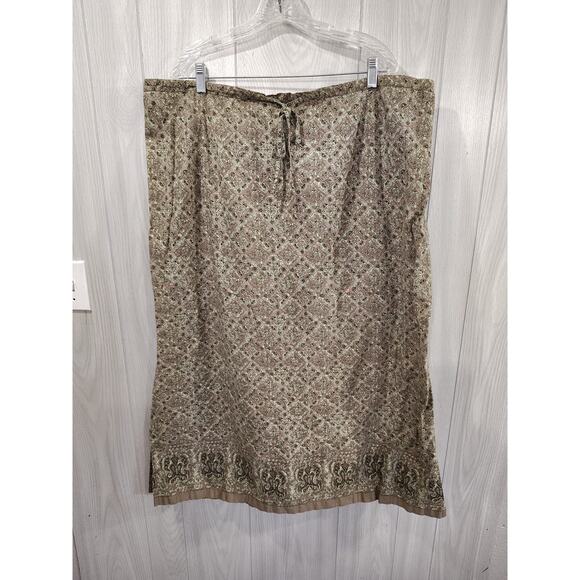 Women's Venezia Maxi Skirt Plus Size 26/28 Peasant Cottage Prairie Casual Boho - Picture 1 of 4